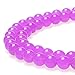 Produktbild jartc Perlen Für Energie Armbänder Yoga Armband Armband DIY Perlen Lavendel Chalcedon 45 Stück, 34 cm, 8 mm