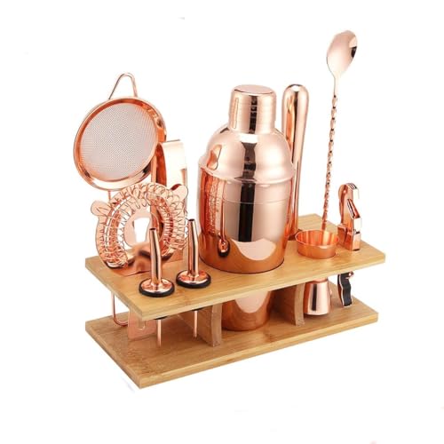 Coctelera de acero inoxidable con set mezclador