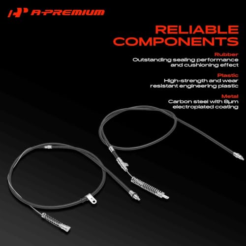 A-Premium Rear Parking Brake Cable Assembly, Set of 2 by A-premium - Used condition - Image 6