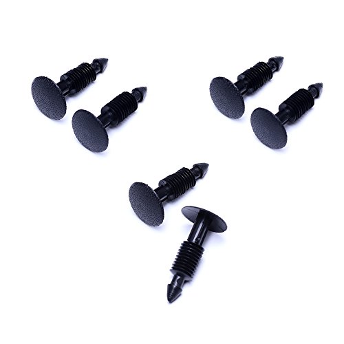 Early Bus (Pack Of 6) For 2004-08 F150 & Lincoln Mark Lt Windshield Wiper Cowl Vent Grille Panel Hood Retainer Clips Retaining Pins (Christmas Tree Plugs) #TOP5