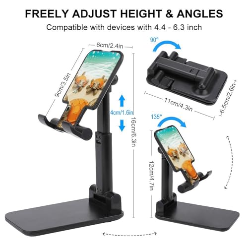 Support de bureau réglable contre la fatigue cervicale pour smartphone pliable - 2