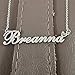 A168A Luke Custom Name Necklace Customized Personalized Plated Name Necklace for Mother Daughter Christmas New Year Silver