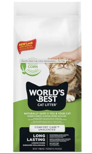 Litière agglomérante World's Best Cat Litter biodégradable 12.7 kg - 2