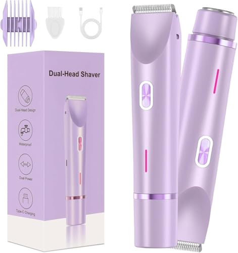 Rasoir à cheveux rechargeable pour femme utilisation humide sous la douche corps et visage
