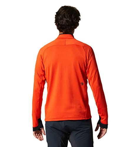 Image of Mountain Hardwear Men's Polartec Power Grid Half Zip Jacket | Stylish and Warm Jacket for All Outdoor Adventures