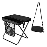 12' Portable Collapsible Stool - Folding Chair with...