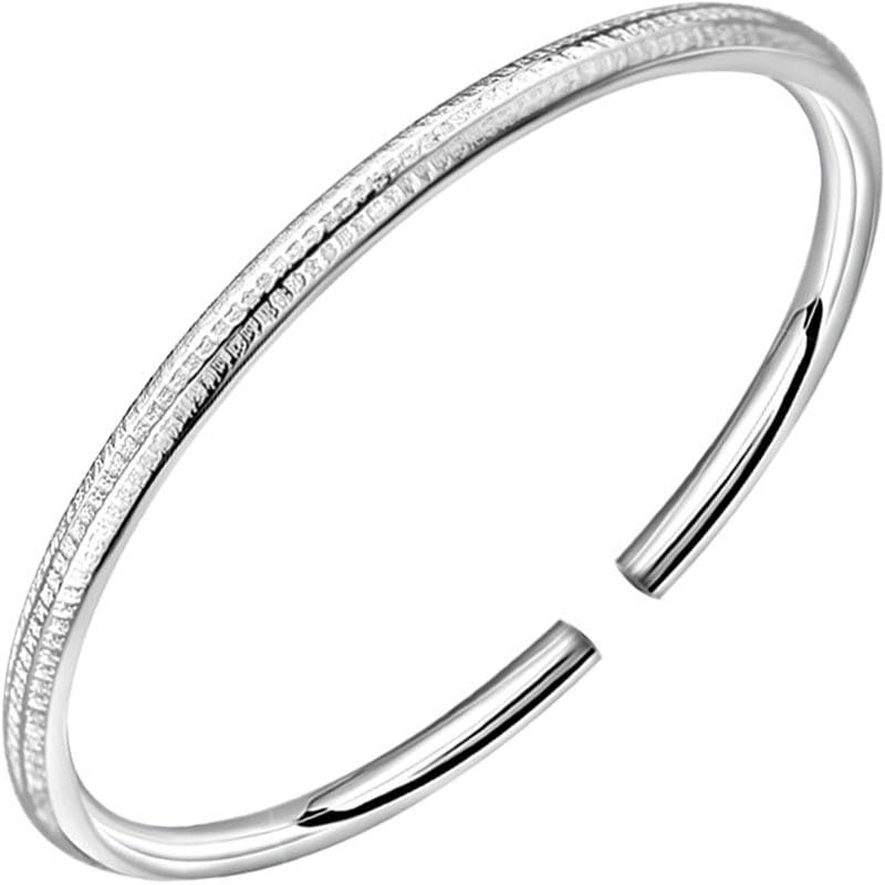 Le grand Mantra de la Compassion jonc argent StarGems cadeau femme