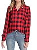Avanova Women Graphic Letter Print Oversized T Shirt Short Sleeve Casual Summer Loose Fit Tee Top, Black Red, 3XL #3