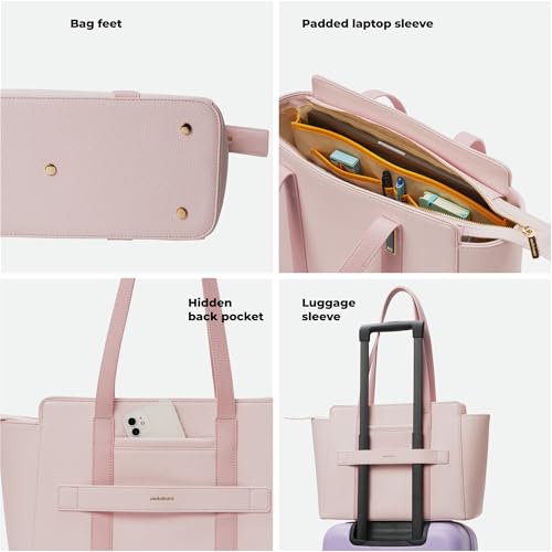 Image of MOKOBARA Women The Sunflower Work Tote Bag, Lightweight For Daily Use And Work With Luggage Sleeve And 14 inch Laptop Compartment