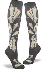 Crystals Knee High Socks in Iron Gray