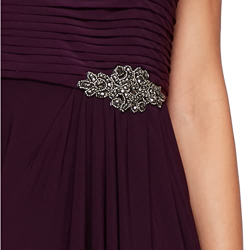 Alex Evenings Women's Long Cowl Neckline Mother of The Bride Dress, Formal Event Gown (Petite and Regular Sizes)3