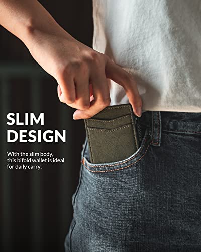 Image of VULKIT Leather Men Wallet(olive)