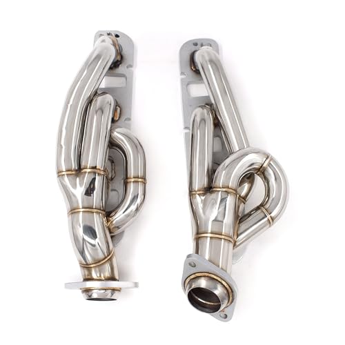 2009-2018 RAM 1500 5.7L Hemi Shorty Headers 304 Stainless Steel Polished Mandrel Bent Tubes CNC