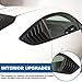 Window Louvers Air Vent Grill Trim Compatible with Subaru BRZ ZD8,Toyota 86 GR86,Scion FR-S 2022-2025,Rear Side Window Louver Scoop Sun Shade Cover,ABS Plastic 2PCS (Matte Black)