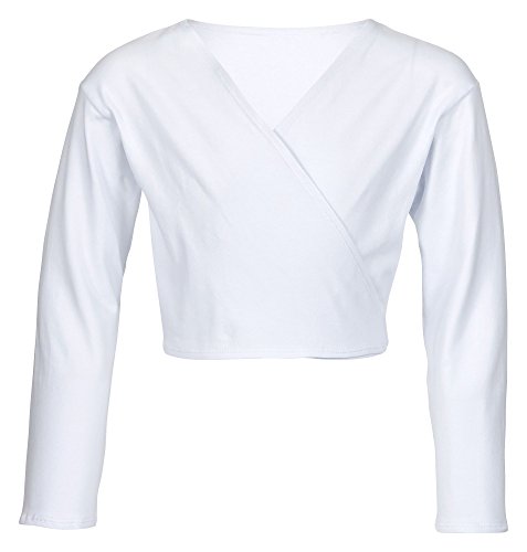 tanzmuster ® Cache-Coeur -Mandy- Danse Classique - Blanc, 104/110 (5-6 Ans) Cover