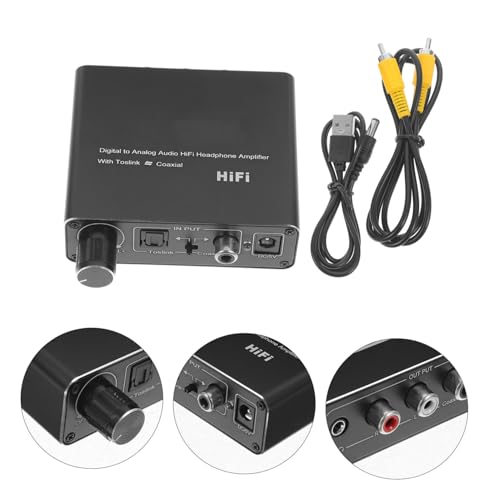 Convertidor de audio digital analógico óptico coaxial para TV PC 7