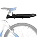 czarny bagażnik rowerowy aluminiowy bagażnik bagażowy bagażnik rowerowy górski tylna półka, maksymalne obciążenie 10 kg, 33,3 * 11,7 cm