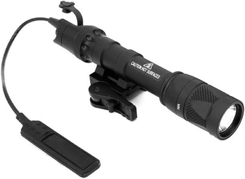 Tactical M622V/M300V/M952V/M323V/M600V Weapon Flashlight with IR & Remote Pressure Switch Pad & QD Flashlight Mount, 400/500 Lumens LED Light for Outdoor Hunting, Fit 20mm Picatinny Rail Mount