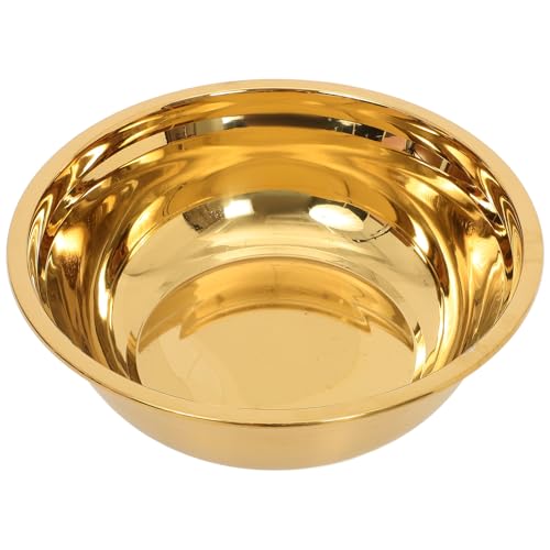 Cabilock Tazón de Acero Inoxidable 30 cm Dorado miniatura 1