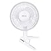 Produktbild MVPower Mini Ventilator 2 in 1 Tischventilator mit Klemme und wegnehmbar Basis, 15 cm Durchmesser Standventilator,2 Geschwindigkeitsstufen