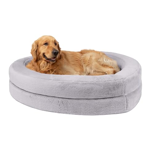 Sherry Kline 36-Inch Heart Shape Pet Bed Grey...