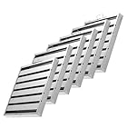 Stainless Steel Canopy Grease Baffle Filter For Commercial Kitchens Extraction Hood Pack of 6 (43 x 43 x 4.5cm)