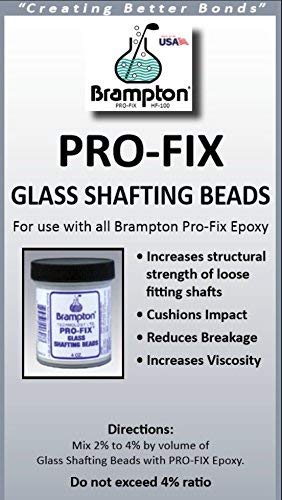 Brampton Pro-Fix Glass Shafting Beads - Golf Club Shaft Installation Stabilizer - Increase Bond Strength #TOP1