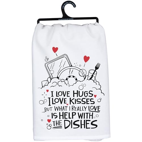 Primitives-by-Kathy-I-Love-Hugs-Kitchen-Towel Primitives by Kathy I Love Hugs Kitchen Towel
