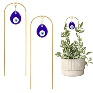 Plant Trellis for Climbing Plants indoor Evil Eye Decorations Mini Metal Houseplant Climber Support for Potted Plants Trellis Metal Yard Art Garden Stakes Decorative Indoor Outdoor 2 Pack Ivy Plant Trellis for Climbing Plants indoor Evil Eye Decorations Mini Metal Houseplant Climber Support for Potted Plants Trellis Metal Yard Art Garden Stakes Decorative Indoor Outdoor 2 Pack Ivy