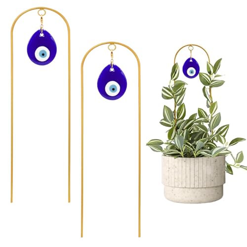 Plant-Trellis-for-Climbing-Plants-indoor-Evil-Eye-Decorations-Mini-Metal-Houseplant-Climber-Support-for-Potted-Plants-Trellis-Metal-Yard-Art-Garden-Stakes-Decorative-Indoor-Outdoor-2-Pack-Ivy Plant Trellis for Climbing Plants indoor Evil Eye Decorations Mini Metal Houseplant Climber Support for Potted Plants Trellis Metal Yard Art Garden Stakes Decorative Indoor Outdoor 2 Pack Ivy