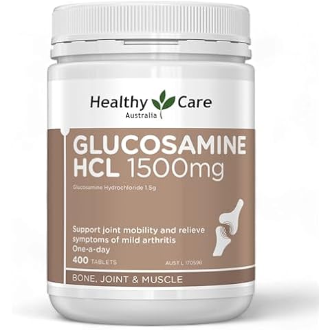 Healthy Care Glucosamine HCL 1500 milligram 400 Tablets Cover