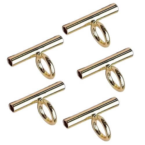 Image of PURPLELILY Convertible Necklace and Brooch Adapter Pin to Pendant Converters Jewelry Accessories Alloy Material for Brooch Necklace, 13mm, Metal, Gold
