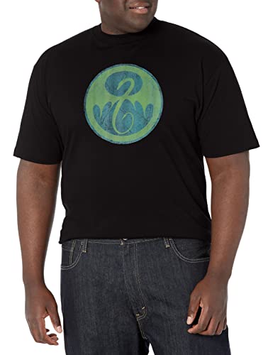 T-Shirt Marvel Dragon pour Homme en Coton Noir Col Rond