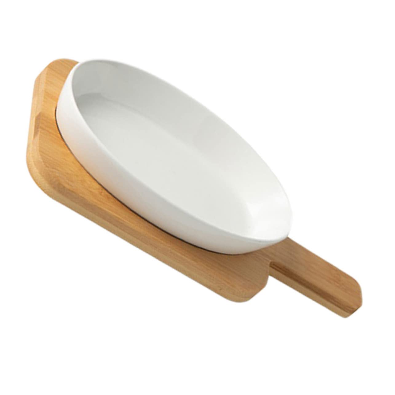 Plat à four ovale en céramique VALICLUD de 30 cm pour ne plus brûler vos tables