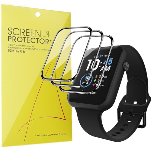 Lamshaw Compatible with iTech Fusion 3 Screen Protector, [3 Pack] 3D Full Coverage PET Soft Screen Protector Film Compatible with iTech Fusion 3 Smart Watch (3 Pack)