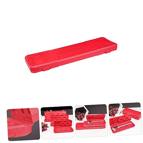 Caja plástica roja para calibrador con organizador portátil miniatura 2