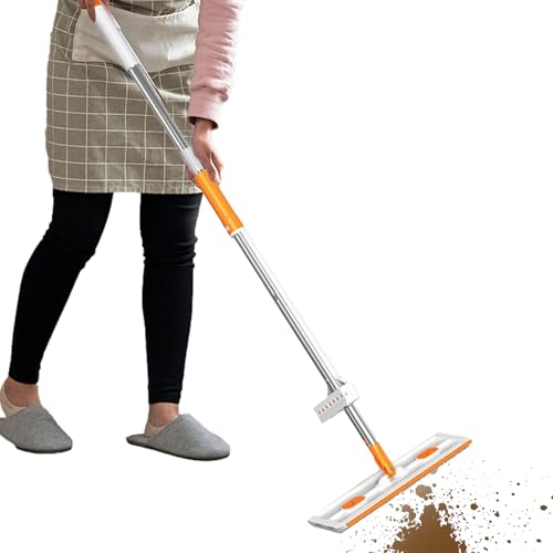 Mop De Piso Plano - 1 Fregonas De Microfibra Grandes - Pisos Mop Wet Dry | Limpiador De Pisos De Azulejos Laminados De Madera Dura | Herramienta De Apartamento De Baño De Cocina Hogar Para
