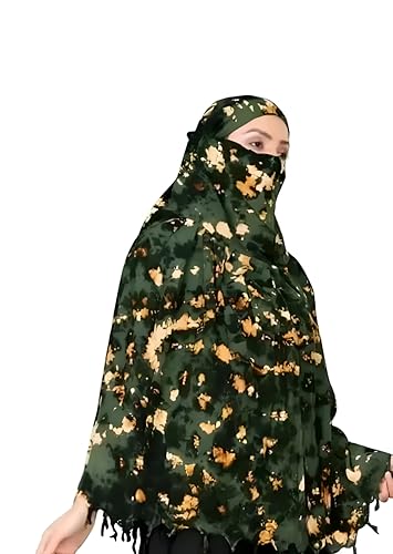 Image of Cotton Long Scarf Cum Mask Scarves Usable for Vehicle Driver | White Printed Design Fabric | Universal Size | Soft & Breathable Sun Protection | For Girl & Women