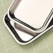 12 PCS 8.86 x 4.7 Inch Small Surgical Tray, Stainless Steel Medical Tray with Seamless Trays and Moderate Edge Height for Tattoo, Resin, Bathroom, Lab Instrument Supplies, by GENHAKON.