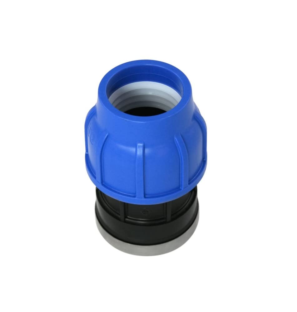 Raccordo in PP, 110 mm x 3", connettore IG, tubo in PE, adattatore a vite in polietilene da 110 pezzi, con filettatura interna da 3", DVGW