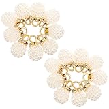 SUPVOX 20 Piezas Dijes Colgantes Redondos Perla Sintética y Piedra para Accesorios de Bricolaje, Suministros para Pulseras, Collares y Decoración DIY, Ideales para Manualidades y Regalos