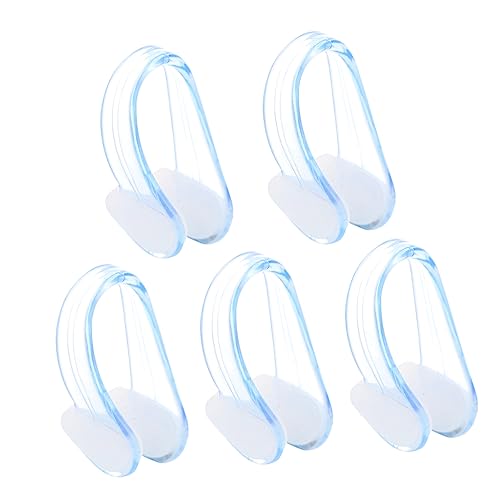 Baluue 5-pack Anti- Nose Clip Nose Clamps for Swimming Professional Swimmer Resistance Swim Supplies