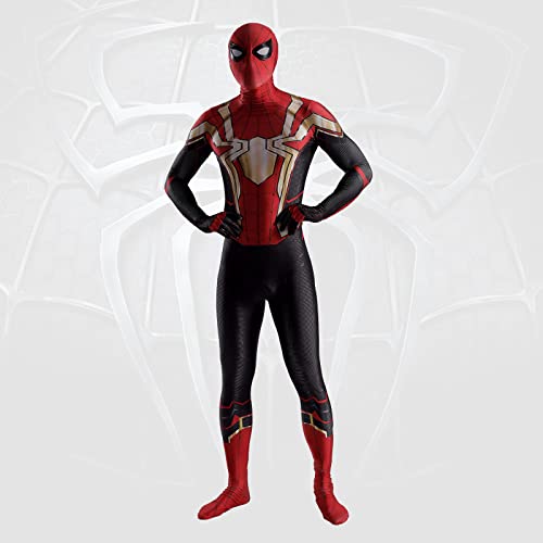 AHSLIZI Costume da Spiderman adulto supereroe