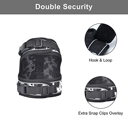 Petmolico Cat Harness And Leash Escape Proof, Mesh Padded Reflective Cat Vest Harness For Kitten Walking Outdoor Adventures, Black Leopard Medium #TOP3