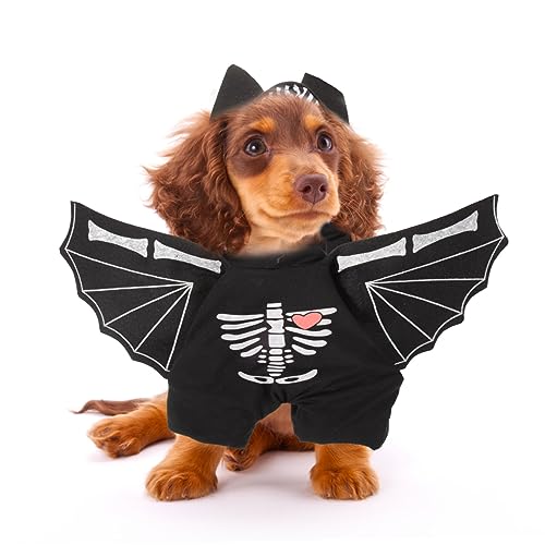 Disfraz para perro estilo murciélago Halloween miniatura 7