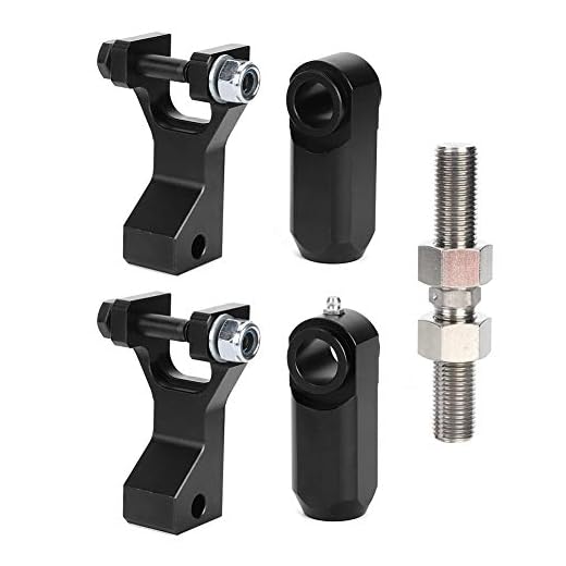 Nicoone Justerbar Dropsänkande Länkar Kit Passar För Yamaha Raptor 350R 660 660R 700 700R (Svart)