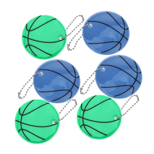 VINTORKY - VINTORKY 6Pcs Reflective Basketball Pendants for Strollers Wheelchairs High Visibility Glow the Dark