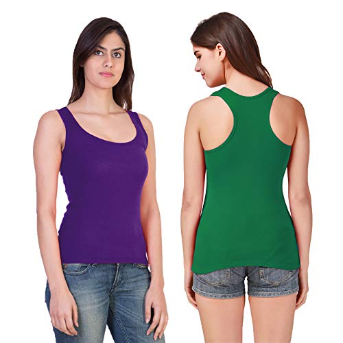 Image of Camisole Tank Top Vest Racerback Sando Camis for Women, Girls (Pack of 2)
