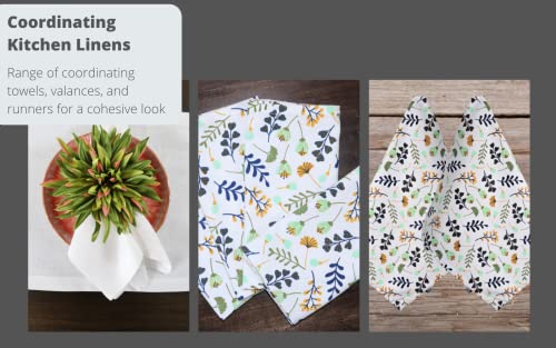 Crabtree Collection Blue Cloth Napkins Modern Floral Set Of 4 Cloth Napkins For Spring Table Decor 100% Cotton Cloth Napkins For Dinner Parties And Everyday Use #TOP5