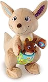 Komm, hüpfe mit Mama Känguru und ihrem Baby!